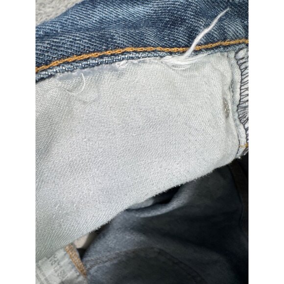 Levis 505 Mens Regular Fit Jeans W42 Blue Denim Heavy Duty Work Outdoors - Picture 7 of 13